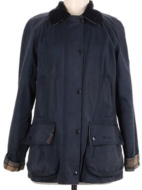 Barbour Beadnell Waxed Cotton Jacket Navy 8